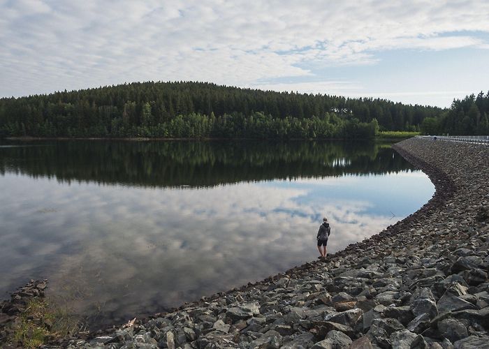 Saidenbach lake Naturlehrpfad Geigenbachtalsperre Poppengrün - BERGFEX - Thematic ... photo