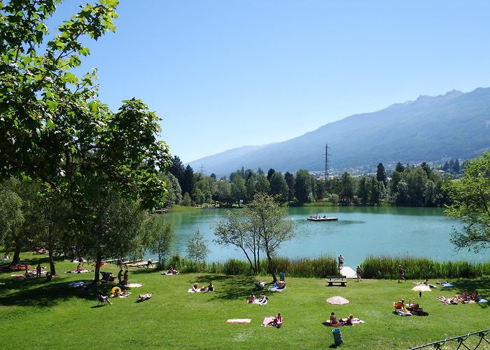 Lake Baggersee Summer in Tyrol - Tyrol - Austria photo