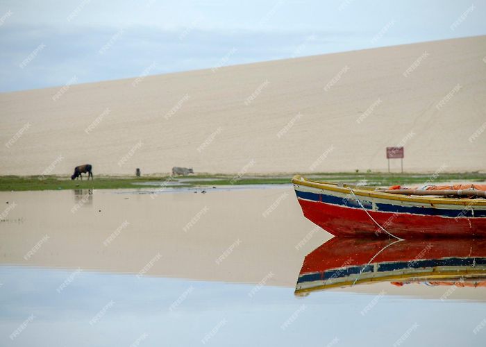 Jericoacoara Beach Premium Photo | Jericoacoara is a virgin beach hidden behind the ... photo