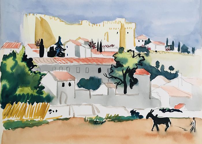 Chateau de Tarascon ▷ Le Château de Tarascon by Yves Brayer, 1962 | Painting | Artsper photo