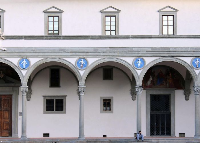 Hospital of Innocents Andrea della Robbia's bambini at the Ospedale degli Innocenti ... photo