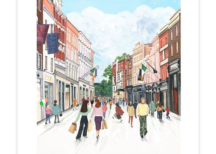 Grafton Street Grafton Street, Dublin, Ireland archival print photo