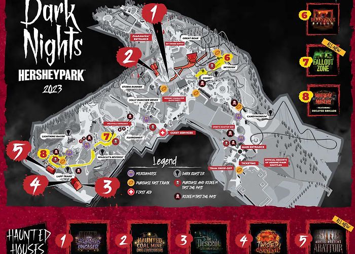 Hersheypark Dark Nights Map | Hersheypark photo