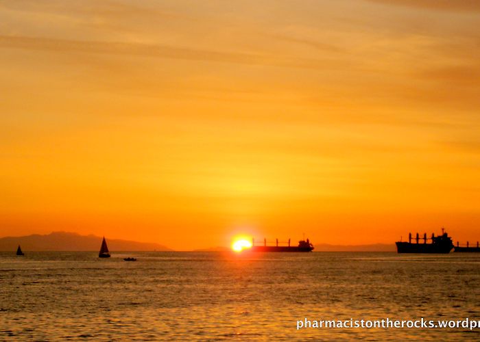 English Bay Sunset in English Bay, Vancouver | Pharmacist On The Rocks photo