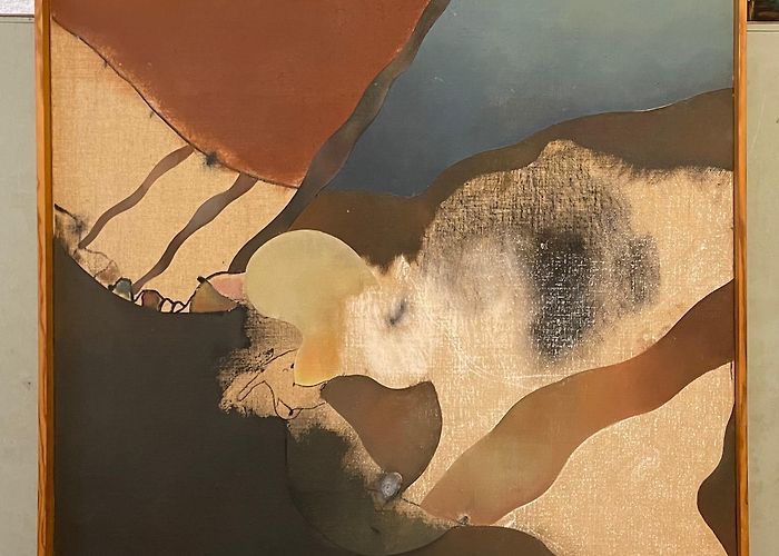 Museu d Art Espanyol Contemporani Fundacion Juan March Abstract Spanish Catalan Oil Painting Josep Guinovart from Joan ... photo