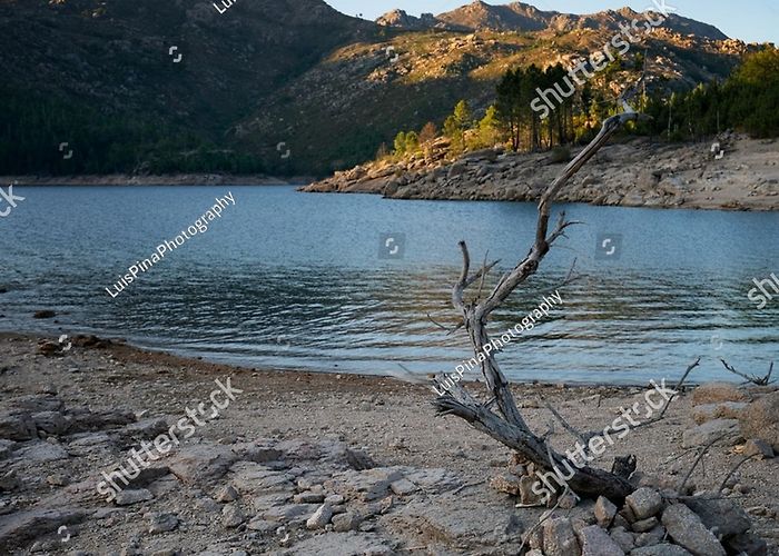 Vilarinho das Furnas dam Tree Landscape Lake Mountains Vilarinho Das Stock Photo 2054002361 ... photo
