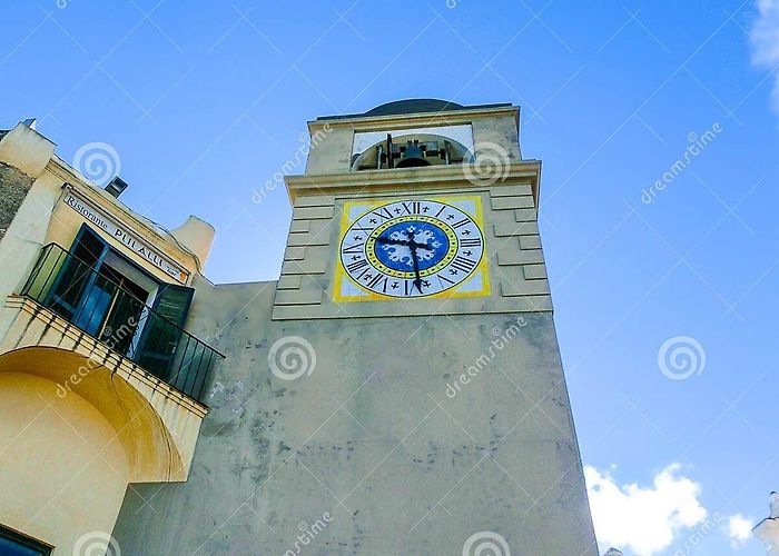 Piazza Umberto I Clocktower on Piazza Umberto I Stock Photo - Image of holiday ... photo