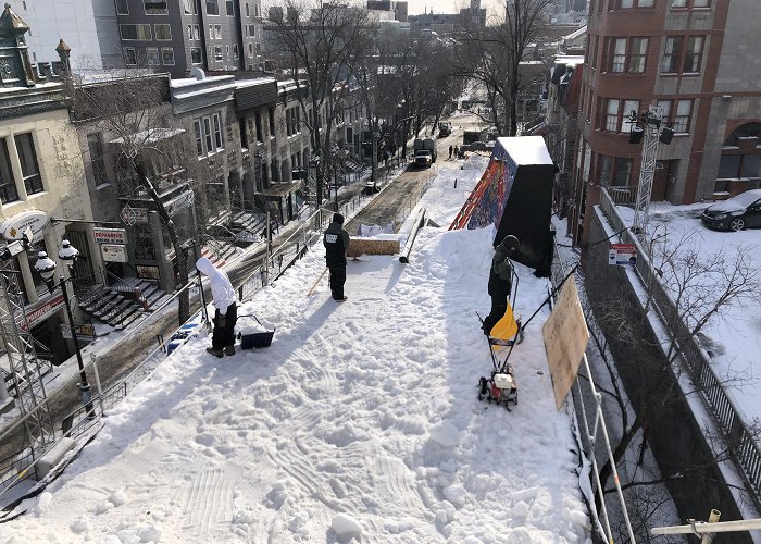 Rue St. Denis Montreal's St-Denis Street turned into urban snowpark thanks to ... photo