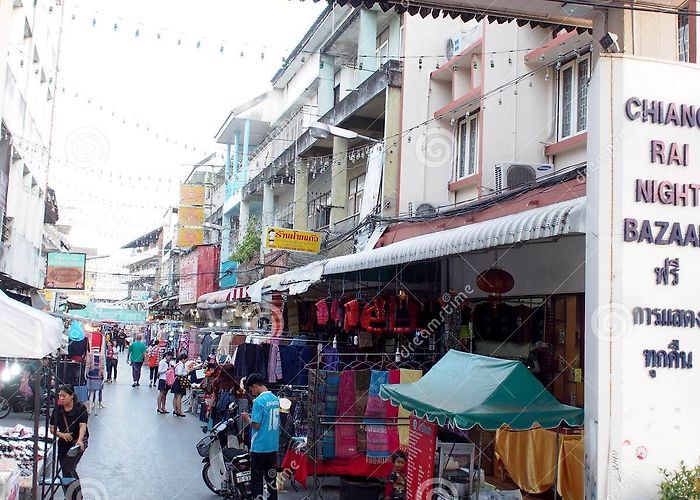 Walking Street Chiang Rai Atmosphere Environment Around Souvenir Walking Street, the CHIANG ... photo