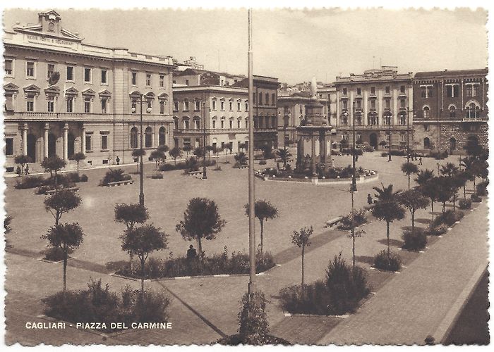 Piazza del Carmine Cagliari - Piazza del Carmine (anni '40-'50) photo