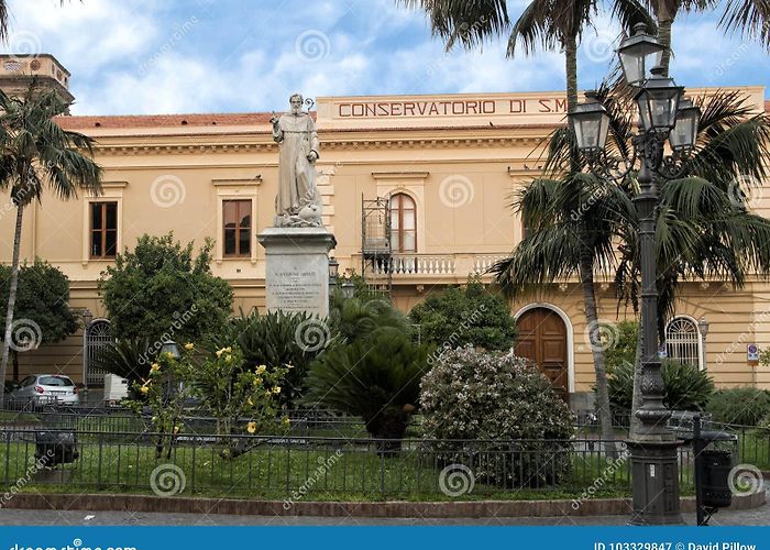 Piazza Sant'Antonino Statue of S. Antonino Abbate, Patron Saint of Sorrento, Italy ... photo