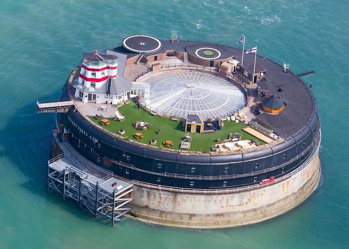 Spitbank Fort SPITBANK FORT - 150 year-old abandoned sea fortress, built to ... photo