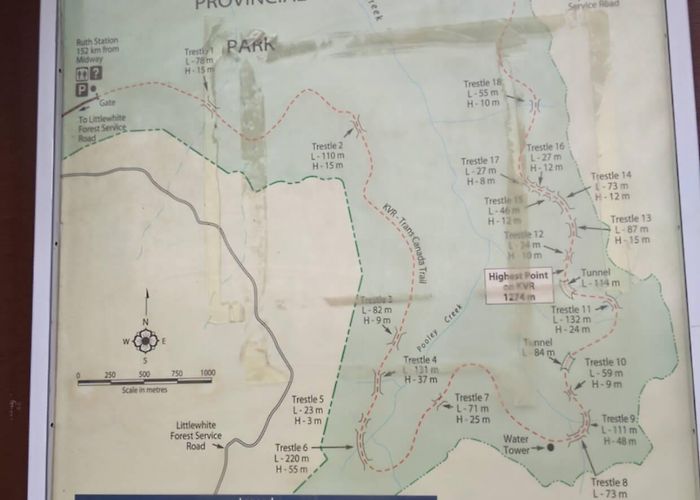 Myra Canyon Kettle Valley Railway Trestles Hiking the Myra Canyon Trestles near Kelowna, British Columbia photo