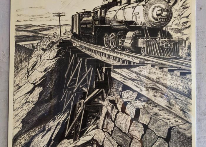 Myra Canyon Kettle Valley Railway Trestles Hiking the Myra Canyon Trestles near Kelowna, British Columbia photo