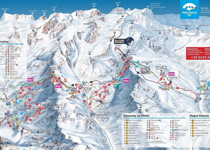 Funivia Passo dei Salati-Punta Indren The Monterosa Ski is one of the largest ski domain on Italian Alps photo