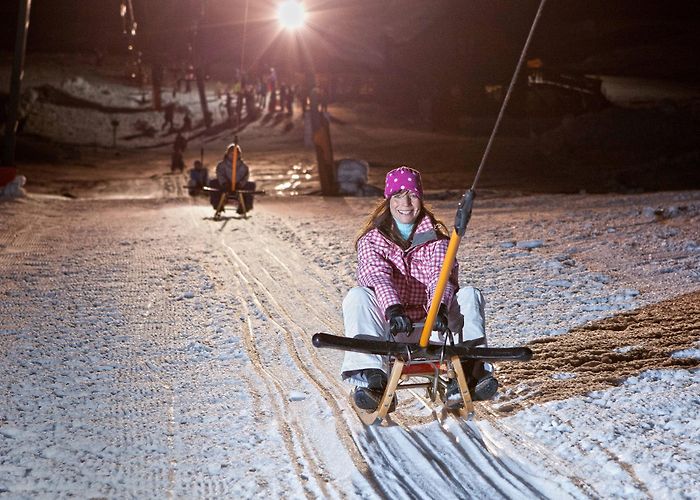 Grafenwiesenlift Floodlight tobogganing on the Grafenwiese • Sledding ... photo