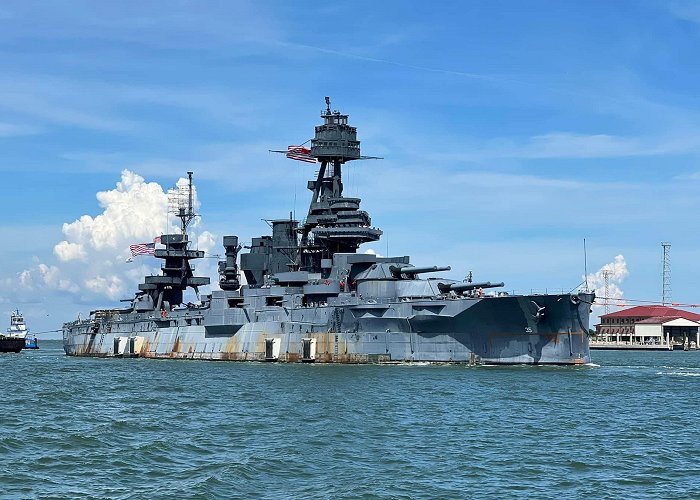 USS Texas (BB-35) USS Texas (BB-35) is towed through the Houston Ship Channel, 31 ... photo