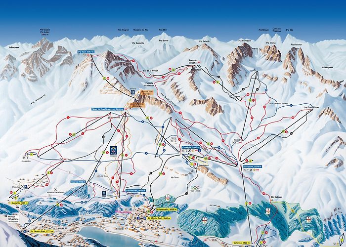 Alp Giop BERGFEX: Ski resort Corviglia / St. Moritz - Skiing holiday ... photo