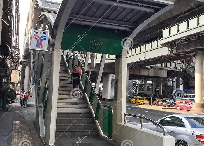 BTS-Asok BANGKOK BTS Skytrain at Asok Station Editorial Stock Photo - Image ... photo