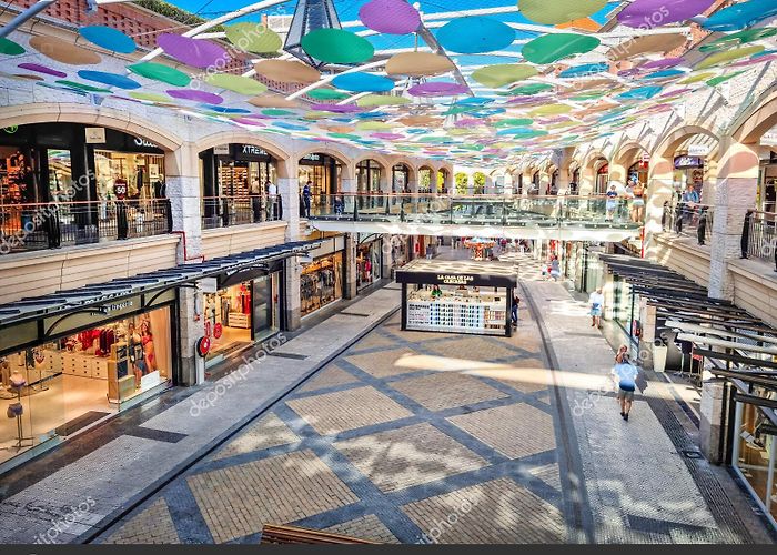 Shopping Center Forum Aveiro Aveiro Portugal August 2023 People Walking Forum Shopping ... photo