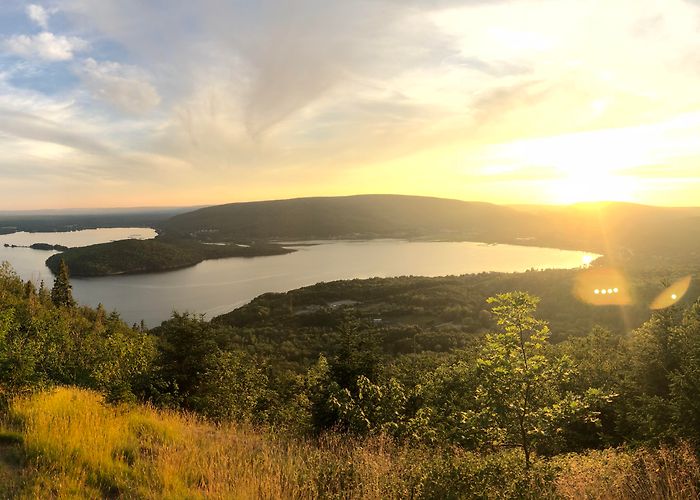 Whycocomagh Provincial Park Bras d'Or Lake at Sunset. Whycocomagh Provincial Park, Cape Breton ... photo