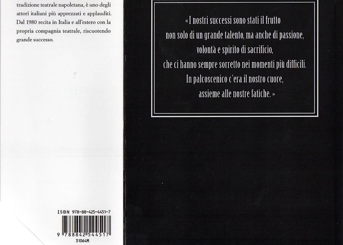 Teatro Parioli Peppino De Filippo Luigi De Filippo – Signed Book – Un cuore in palcoscenico ... photo