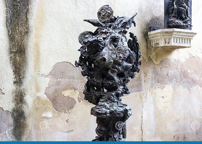 Juliet's Tomb Exhibit in the Courtyard of the Place Called Juliet Tomb - Tomba ... photo