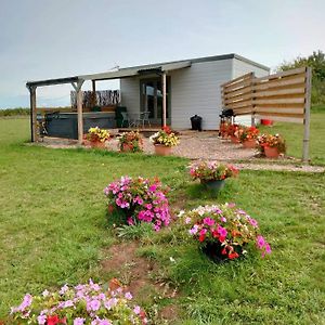 Beautiful Wooden Tiny House, Glamping Cabin With Hot Tub 3 Villa Tuxford Exterior photo