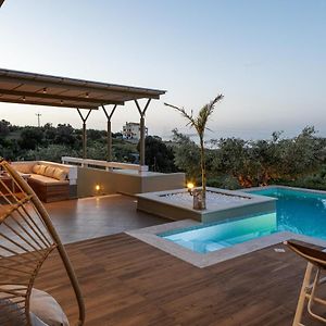 Rizes Villa With Jazuzzi & Heated Pool Agia Triada Exterior photo