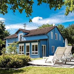 Das Blaue Haus Mitten Im Grunen - Our Blue House Surrounded By Greenery Langenaltheim Exterior photo