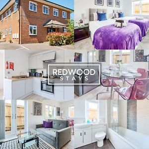 Modern Serviced Apartments For Contractors & Families With Free Parking, Wifi & Netflix By Redwood Stays Basingstoke Exterior photo