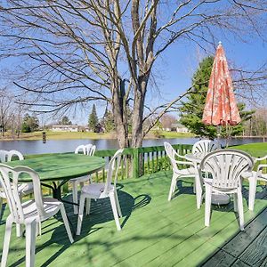 Peaceful Lakefront Home With Deck In West Branch! Exterior photo