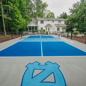 Durham Home With Duke And Unc Theme Plus Pickleball Court Exterior photo