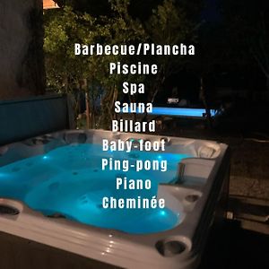 Villa Baptiste Spa Sauna Billard Piano Ping-Pong Baby-Foot Piscine Pres De Bordeaux Cerons Exterior photo