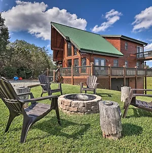 Piney Creek Mountain-View Cabin With Wraparound Deck Villa Exterior photo