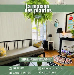 La Maison Des Plantes, Charmante, Atypique Et Cosy Pour 4 Personnes Avec Parking Et Jardin Rouen Exterior photo